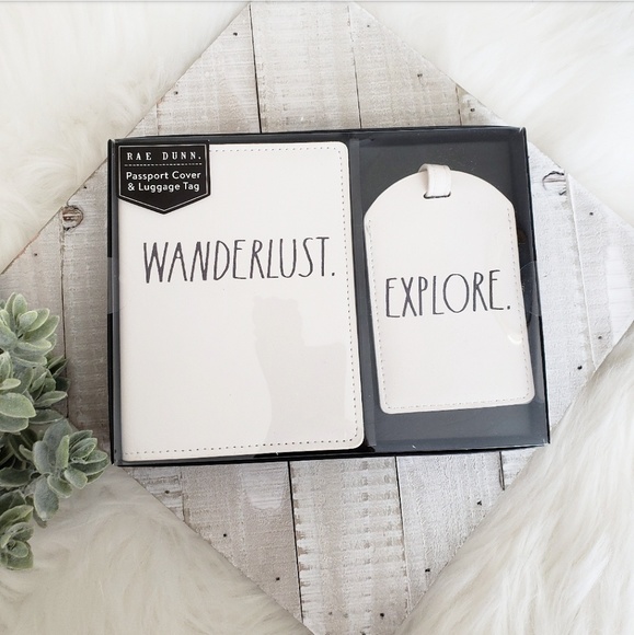 Rae Dunn Handbags - SALE! RAE DUNN PASSPORT COVER AND LUGGAGE TAG SET